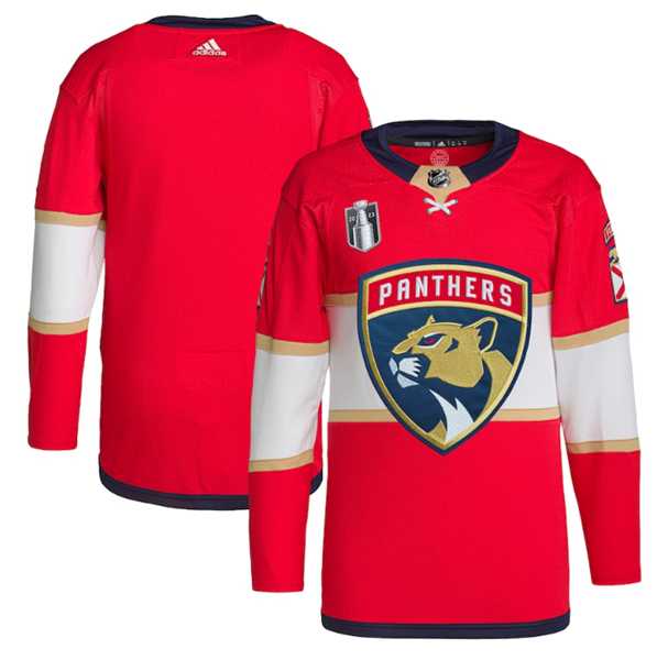 Mens Florida Panthers Blank Red 2023 Stanley Cup Final Stitched Jersey Dzhi